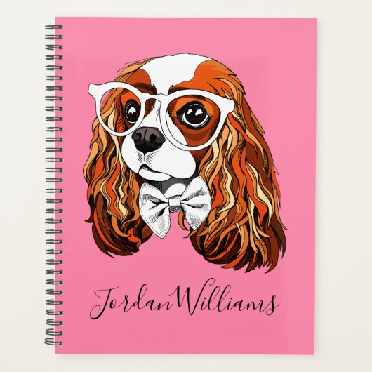 Cavalier King Charles Spaniel Portrait | Name hinz Planer (Vorderseite)
