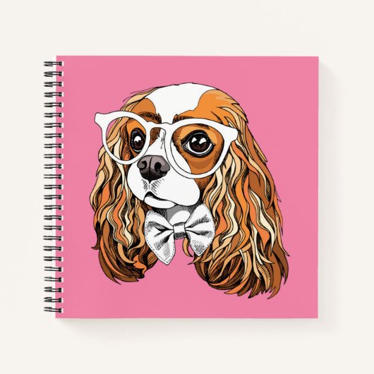 Cavalier King Charles Spaniel Portrait Notizblock (Vorderseite)