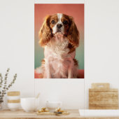 Cavalier King Charles Spaniel Portrait Poster (Küche)