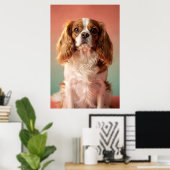 Cavalier King Charles Spaniel Portrait Poster (Heimbüro)