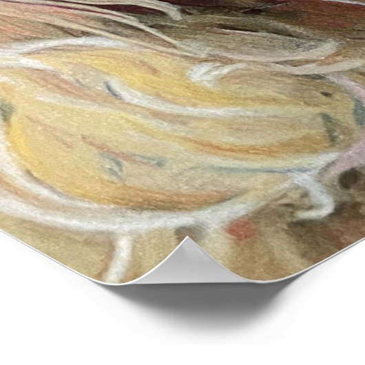 Cavalier King Charles Spaniel Poster (Ecke)