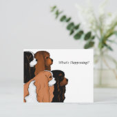 Cavalier King Charles Spaniel Postkarte (Stehend Vorderseite)