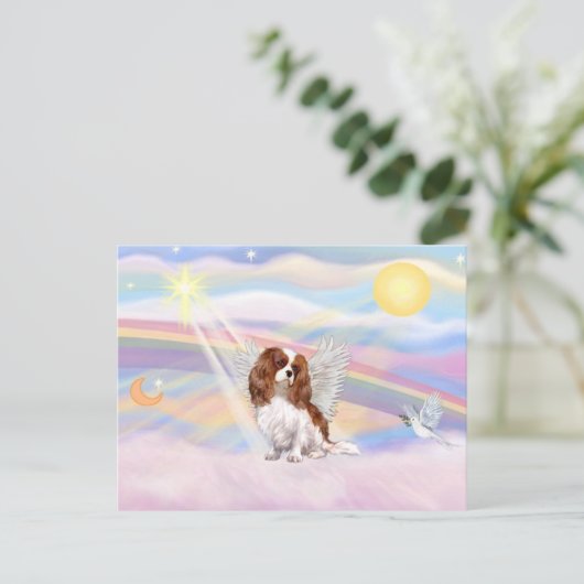 Cavalier King Charles Spaniel Postkarte (Stehend Vorderseite)