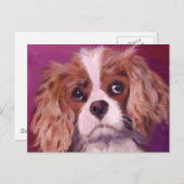 Cavalier King Charles Spaniel Postkarte (Vorne/Hinten)