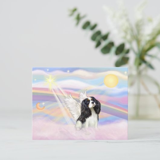 Cavalier King Charles Spaniel Postkarte (Stehend Vorderseite)