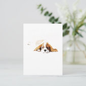 Cavalier King Charles Spaniel Postkarten Geschenk (Stehend Vorderseite)