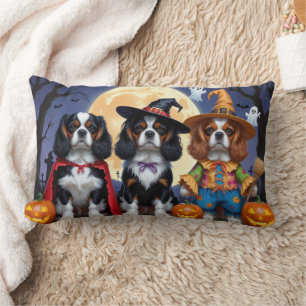 Cavalier King Charles Spaniel Pumpkin Halloween Lendenkissen