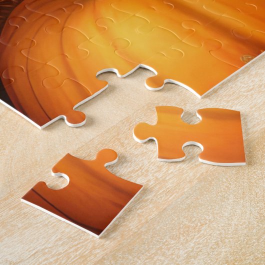 Cavalier King Charles Spaniel Puppy Autumn Pumpkin Puzzle (Seite)