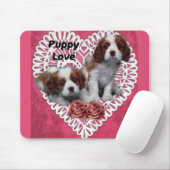 Cavalier King Charles Spaniel Puppy Liebe Mousepad (Mit Mouse)
