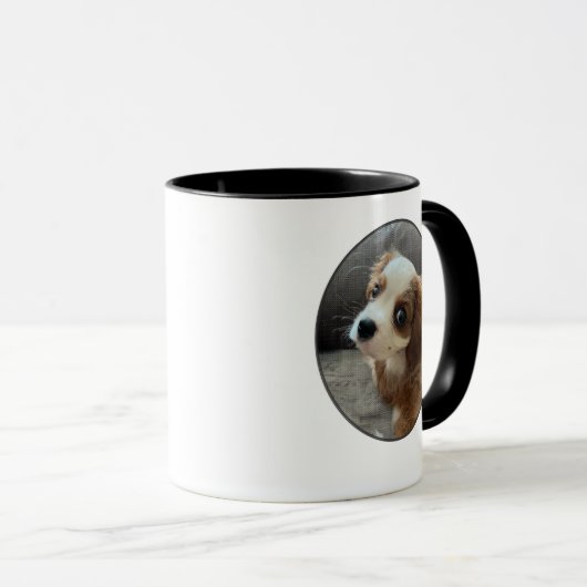 Cavalier King Charles Spaniel Puppy Tasse (VorderseiteRechts)
