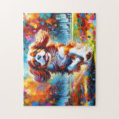 Cavalier King Charles Spaniel Puzzle: Blenheim Puzzle (Vertikal)