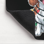 Cavalier King Charles Spaniel rappte in Weihnachte Mousepad (Ecke)