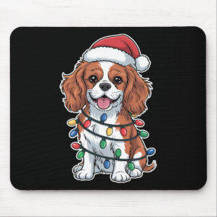 Cavalier King Charles Spaniel rappte in Weihnachte Mousepad