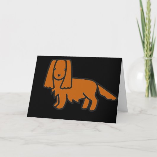 cavalier king charles spaniel ruby Cartoon Karte (Vorderseite)