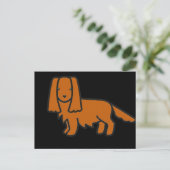 cavalier king charles spaniel ruby Cartoon Postkarte (Stehend Vorderseite)
