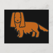 cavalier king charles spaniel ruby Cartoon Postkarte (Vorderseite)