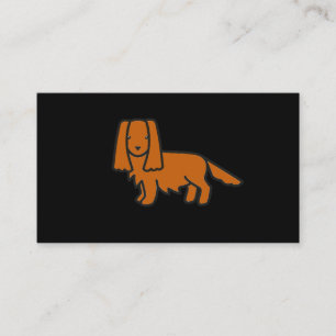 cavalier king charles spaniel ruby Cartoon Visitenkarte