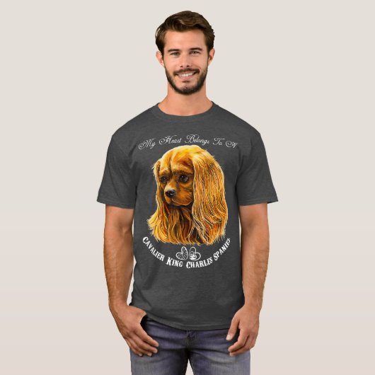 Cavalier King Charles Spaniel Ruby T-Shirt (Vorne ganz)