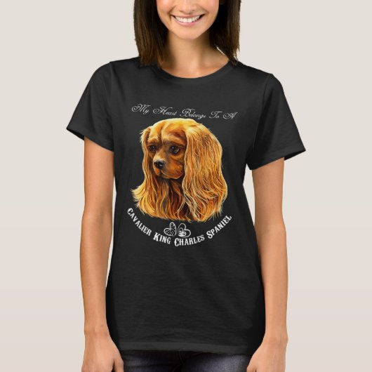 Cavalier King Charles Spaniel Ruby T-Shirt (Vorderseite)