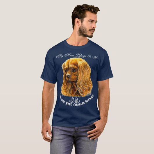 Cavalier King Charles Spaniel Ruby T-Shirt (Vorne ganz)