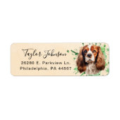 Cavalier King Charles Spaniel Rücksendeadresse (Vorne)