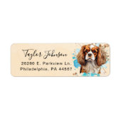 Cavalier King Charles Spaniel Rücksendeadresse (Vorne)