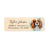 Cavalier King Charles Spaniel Rücksendeadresse (Vorne)