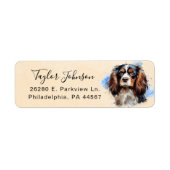 Cavalier King Charles Spaniel Rücksendeadresse (Vorne)