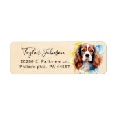 Cavalier King Charles Spaniel Rücksendeadresse (Vorne)