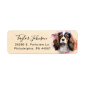 Cavalier King Charles Spaniel Rücksendeadresse (Vorne)
