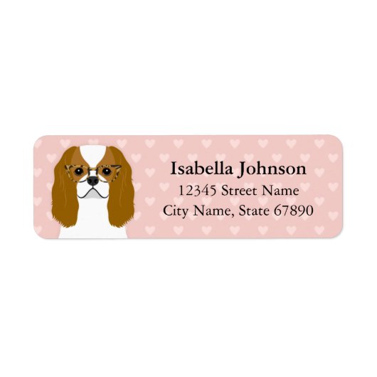 Cavalier King Charles Spaniel Rücksendeadresse (Vorne)