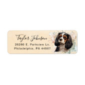 Cavalier King Charles Spaniel Rücksendeadresse (Vorne)