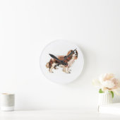 Cavalier King Charles Spaniel Runde Wanduhr (Zuhause)