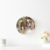 Cavalier King Charles Spaniel Runde Wanduhr (Zuhause)