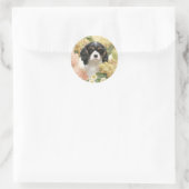 Cavalier King Charles Spaniel Runder Aufkleber (Tasche)