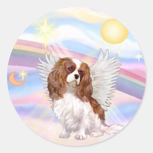 Cavalier King Charles Spaniel Runder Aufkleber (Vorderseite)