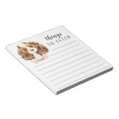 Cavalier King Charles Spaniel Sachen zu holen Notizblock (angewinkelt)