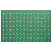 Cavalier King Charles Spaniel santa grün Stoff (Yard (91,4 cm))