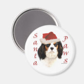 Cavalier King Charles Spaniel Santa Paws Magnet (Vorderseite/Rückseite)
