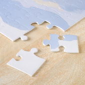 Cavalier King Charles Spaniel Schneebesinntes Weih Puzzle (Seite)