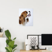 Cavalier King Charles Spaniel, Seitenansicht Poster (Heimbüro)