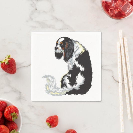 cavalier king charles spaniel serviette (Beispiel)