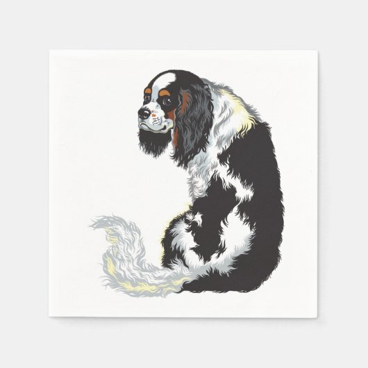 cavalier king charles spaniel serviette (Vorderseite)