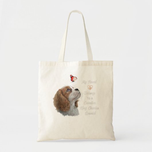 Cavalier King Charles Spaniel Shirt, Hundemutter, Tragetasche (Vorne)