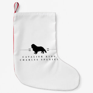 Cavalier King Charles Spaniel Silhouette -1- Kleiner Weihnachtsstrumpf