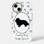 Cavalier King Charles Spaniel Silhouette Case-Mate iPhone Hülle (Rückseite)