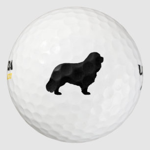 Cavalier King Charles Spaniel Silhouette Golfball