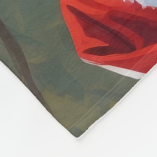 Cavalier King Charles Spaniel Snow mit Weihnachten Fleecedecke (Ecke)