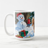 Cavalier King Charles Spaniel Snow mit Weihnachten Kaffeetasse (Links)