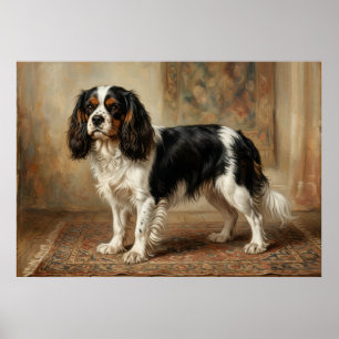 Cavalier King Charles Spaniel Stehportrait Po Poster